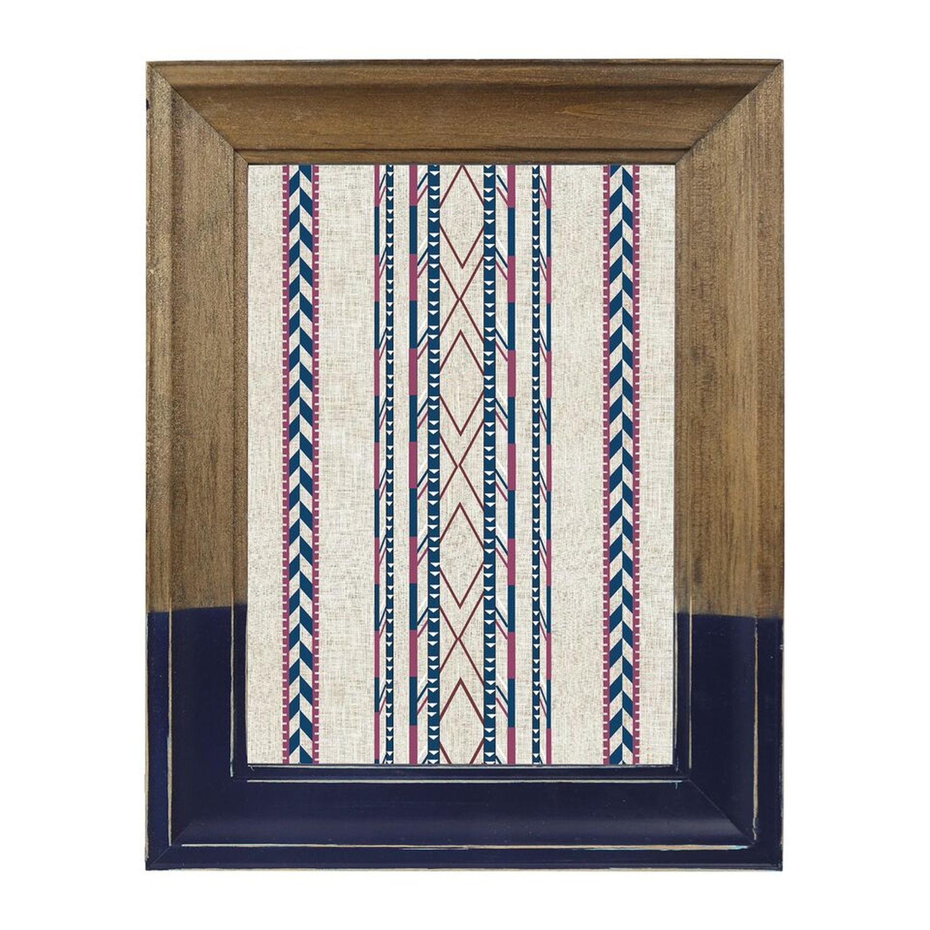 5&#8221; x 7&#8221; Wooden Frame - Brown/Navy