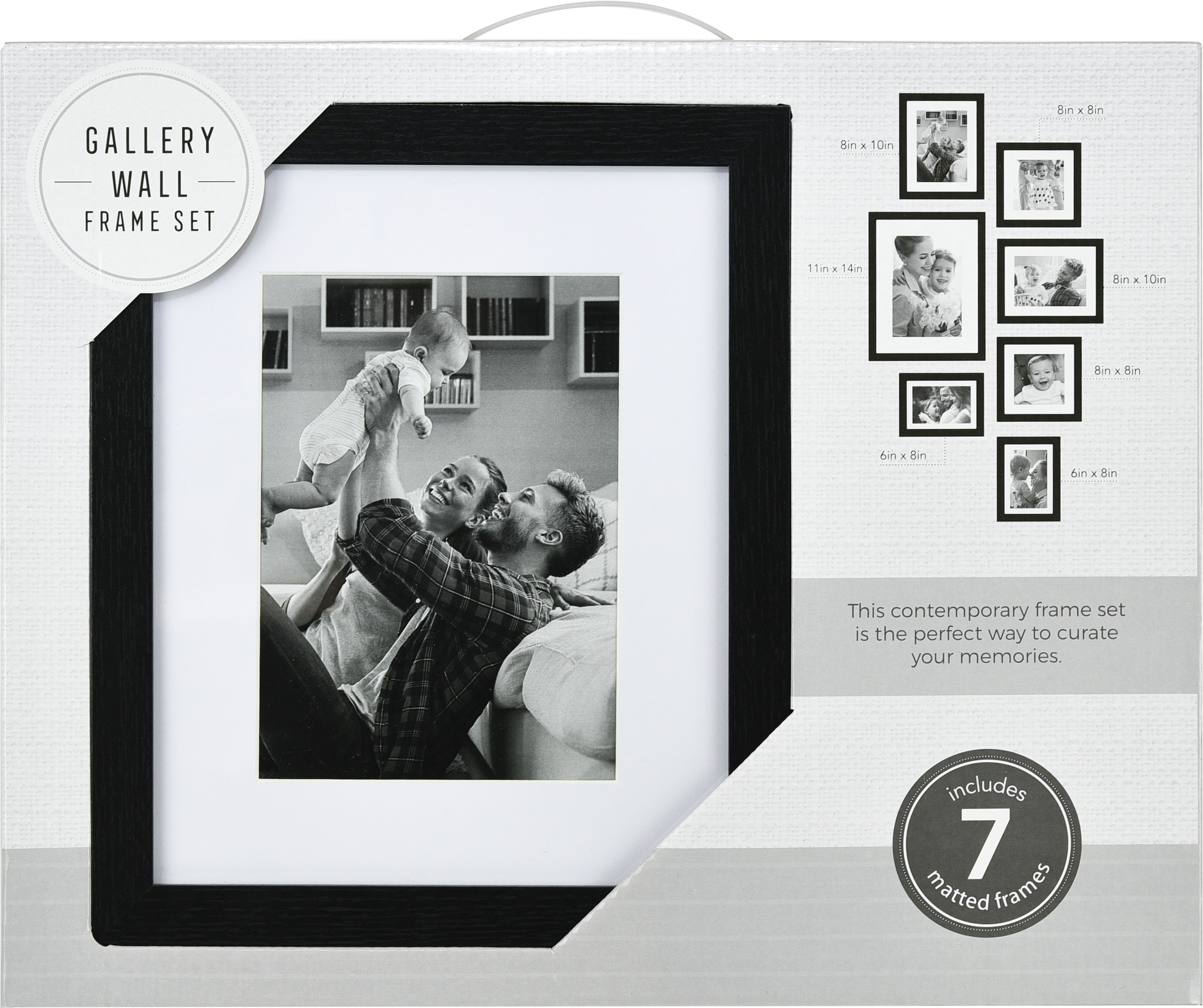7 Pc. Frame Set - Black 7 Pc. Frame Set - Black