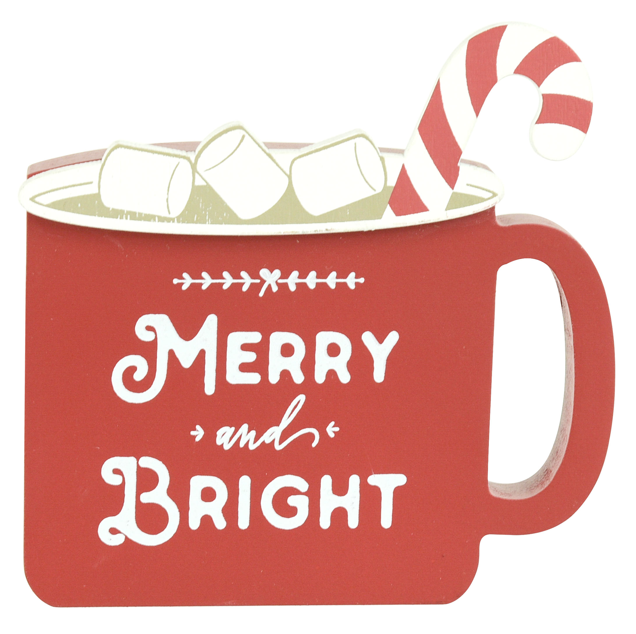 Merry And Bright Framed Art Decor Piece, Red Merry And Bright Framed Art Decor Piece, Red