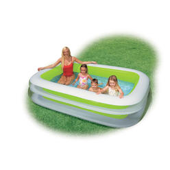 intex swim center family inflatable pool, 103" x 69" x 22", for ages 6+