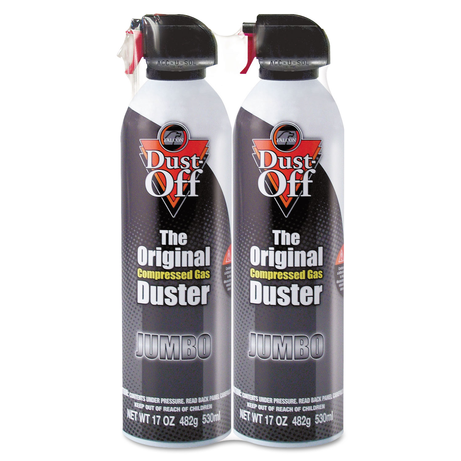 Dust-Off FALDPSJMB2 &#174; Disposable Compressed Gas Duster, 17 oz Cans, 2/Pack