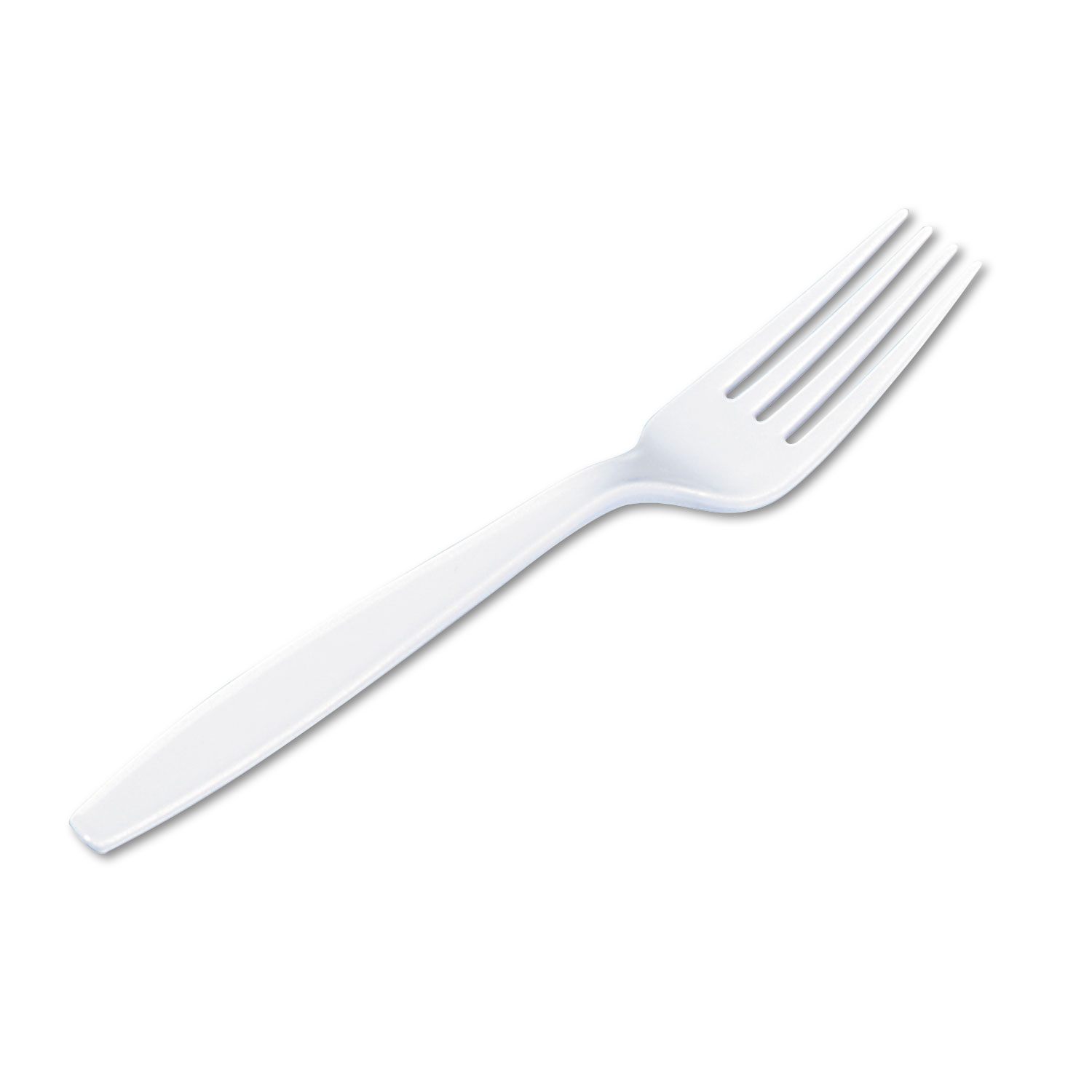 Dixie DXEFH217 Plastic Cutlery, Heavyweight Forks, White, 1000/Carton