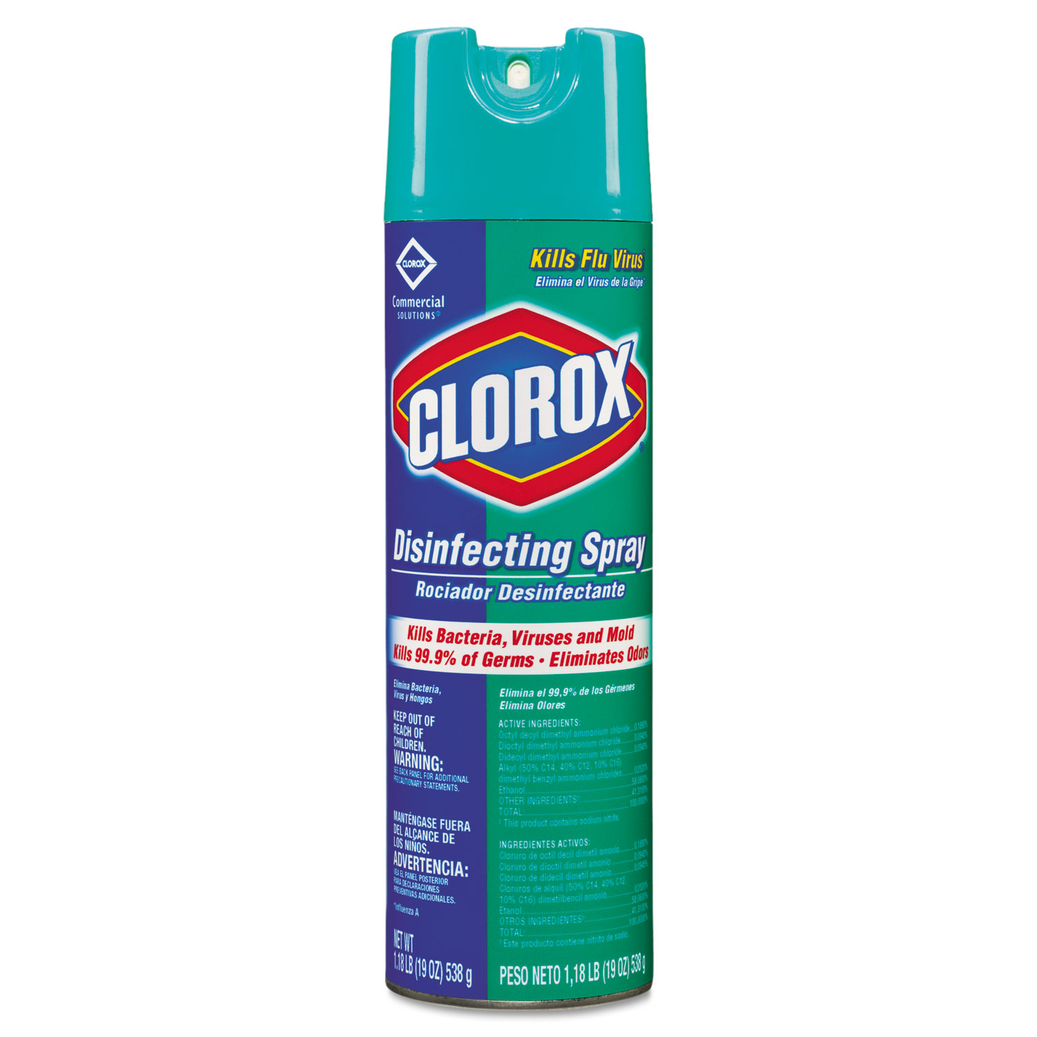 Clorox CLO38504 Disinfectant Spray, 19oz Aerosol
