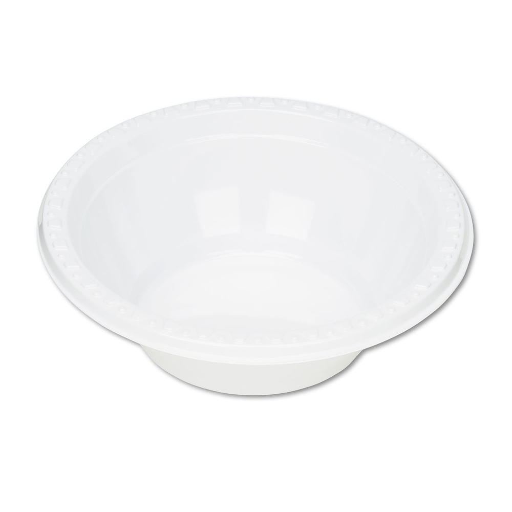 Tablemate TBL5244WH Plastic Dinnerware, Bowls, 5oz, White, 125/Pack