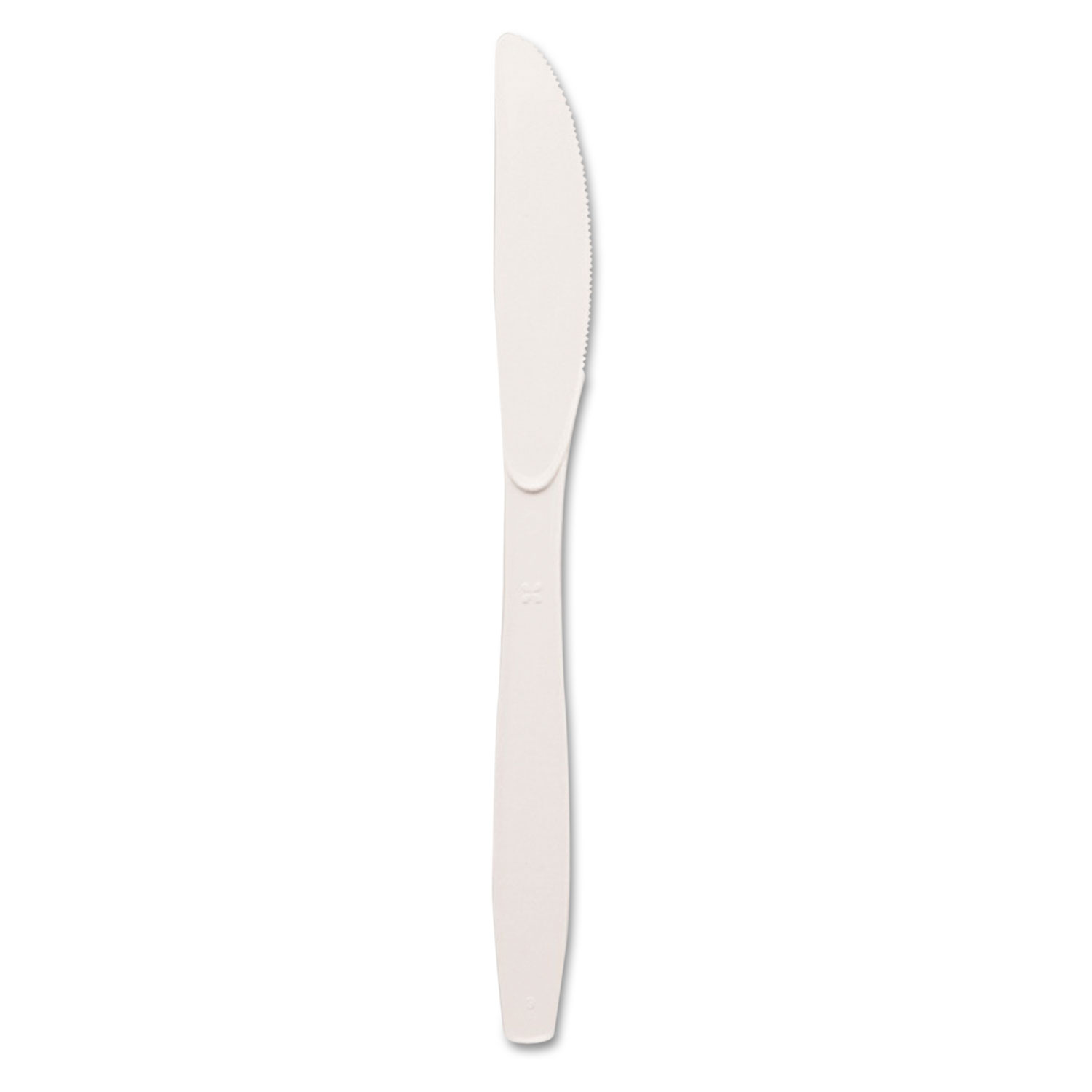 Dixie DXEKM217 Plastic Cutlery, Heavy Mediumweight Knives, White, 1000/Carton
