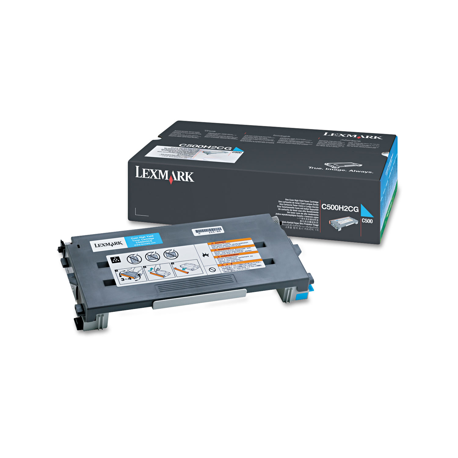 Lexmark LEXC500H2CG C500H2CG Toner, 3000 Page-Yield, Cyan