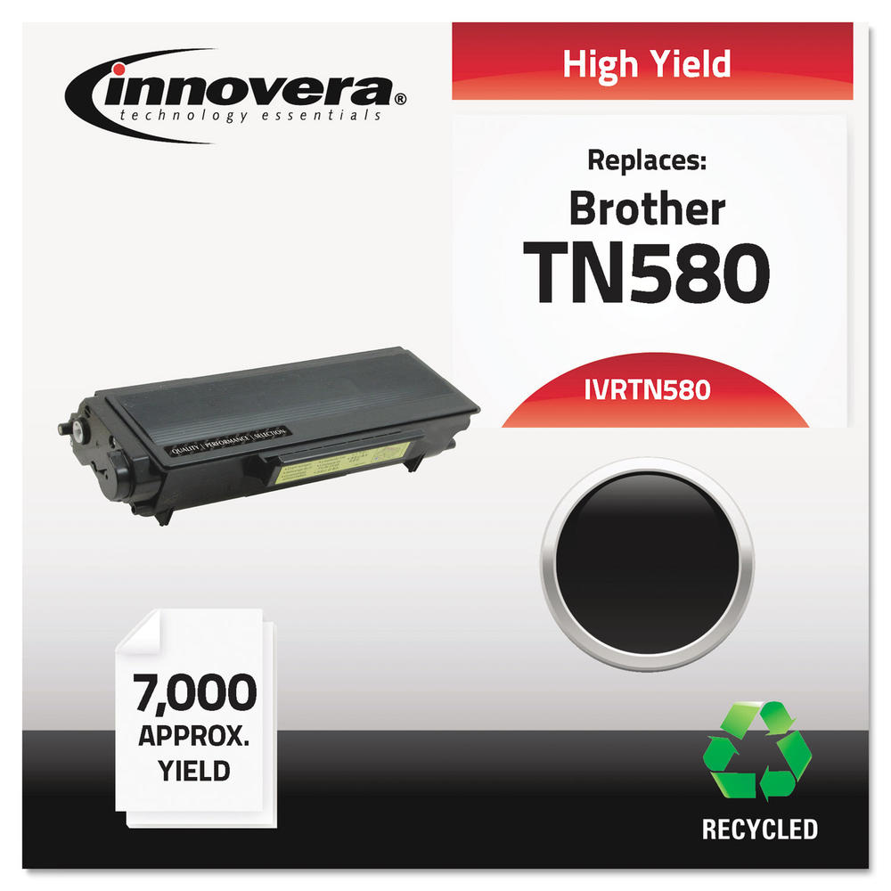 Innovera IVRTN580 Remanufactured TN580 High-Yield Toner, Black