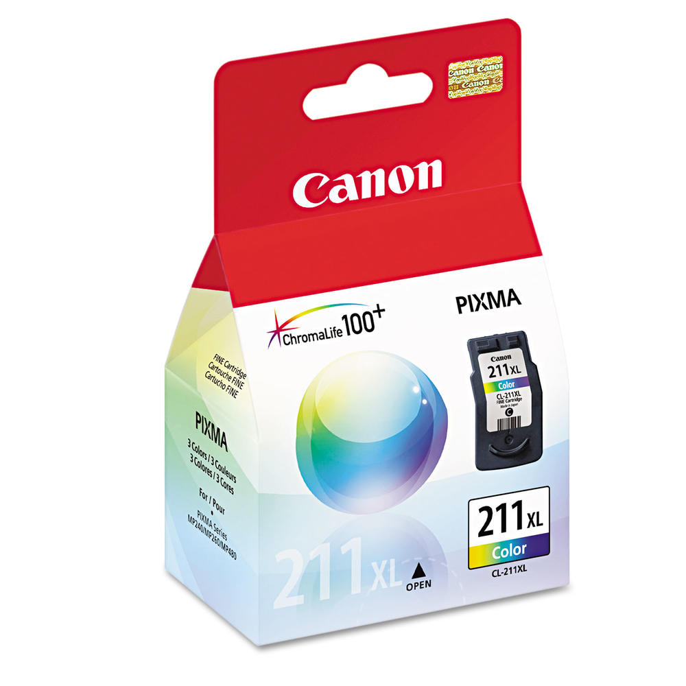 Canon CNM2975B001 2975B001 (CL-211XL) High-Yield Ink, Tri-Color