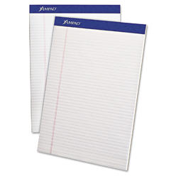 Ampad 20322 Perforated Writing Pad 8 1/2 x 11 3/4 White 50 Sheets (Pack of 12)