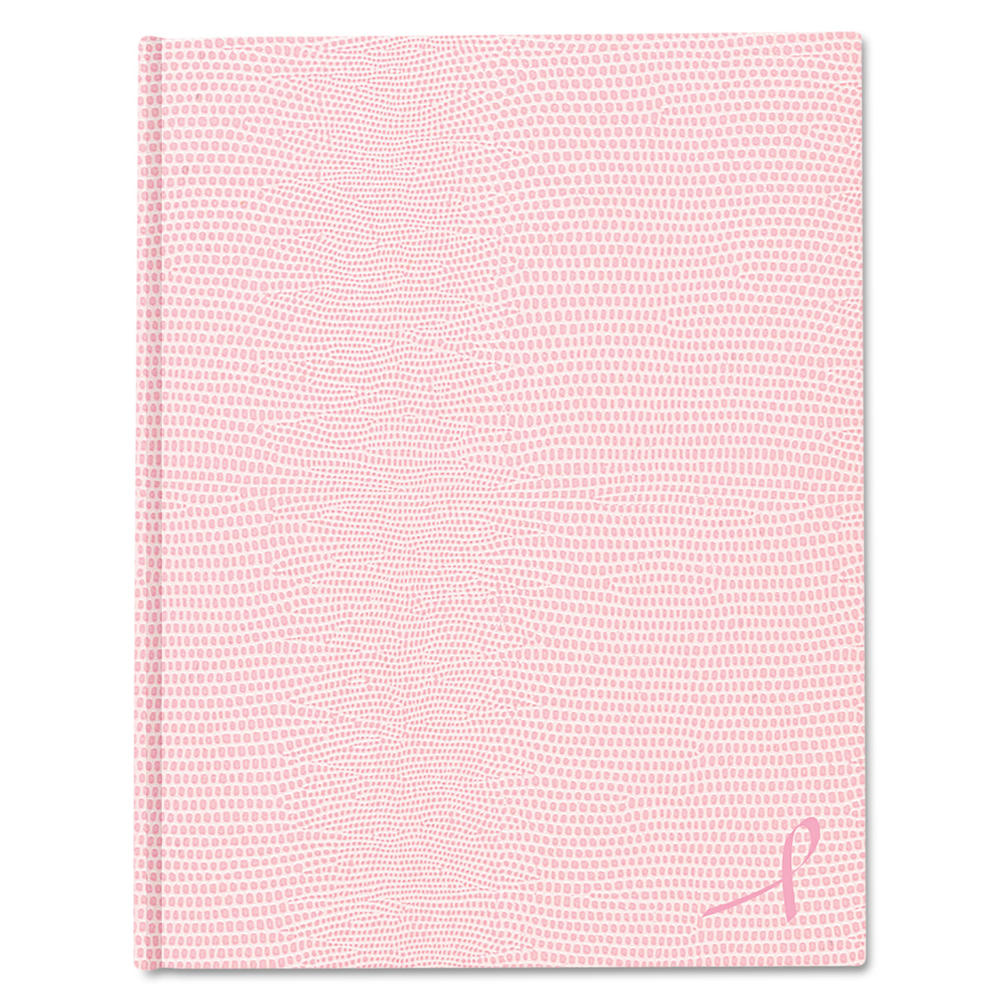 Blueline REDA10PNK2  Large Executive Notebook, College/Margin, 11 x 8 1/2, Pink Cover, 75 Sheets