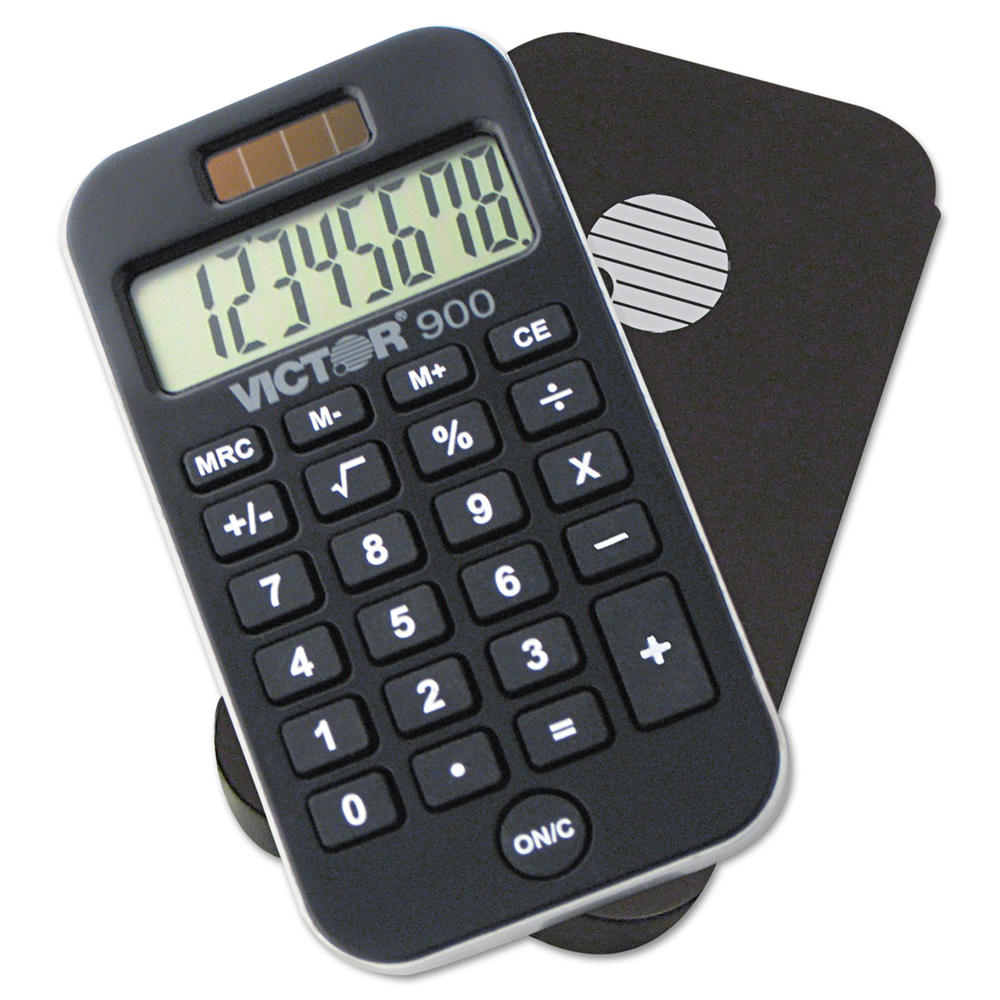 Victor VCT900 900 Antimicrobial Pocket Calculator, 8-Digit LCD