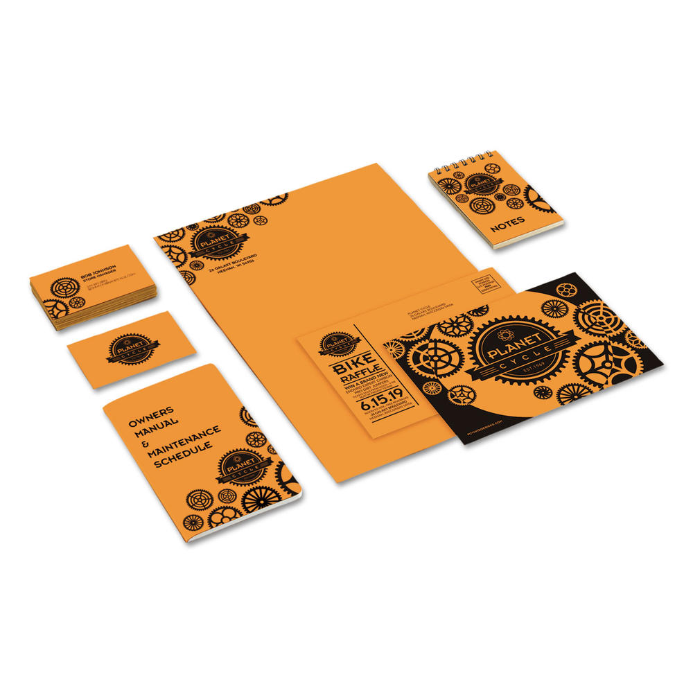 Astrobrights WAU22851 Color Cardstock, 65lb, 8 1/2 x 11, Cosmic Orange, 250 Sheets