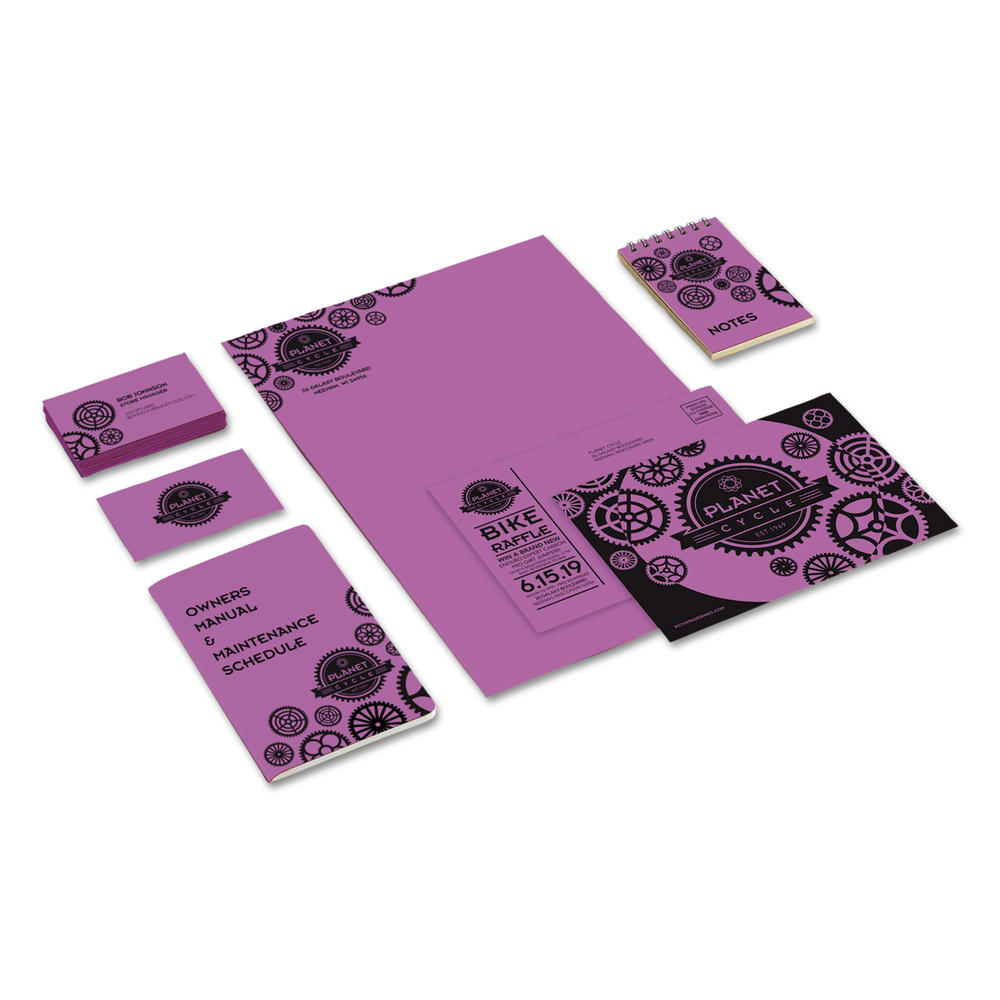 Astrobrights WAU22871 Color Cardstock, 65lb, 8 1/2 x 11, Planetary Purple, 250 Sheets