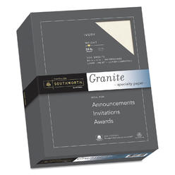southworth granite specialty paper, 8.5" x 11", 24 lb/90 gsm, ivory, 500 sheets - packaging may vary (934c)