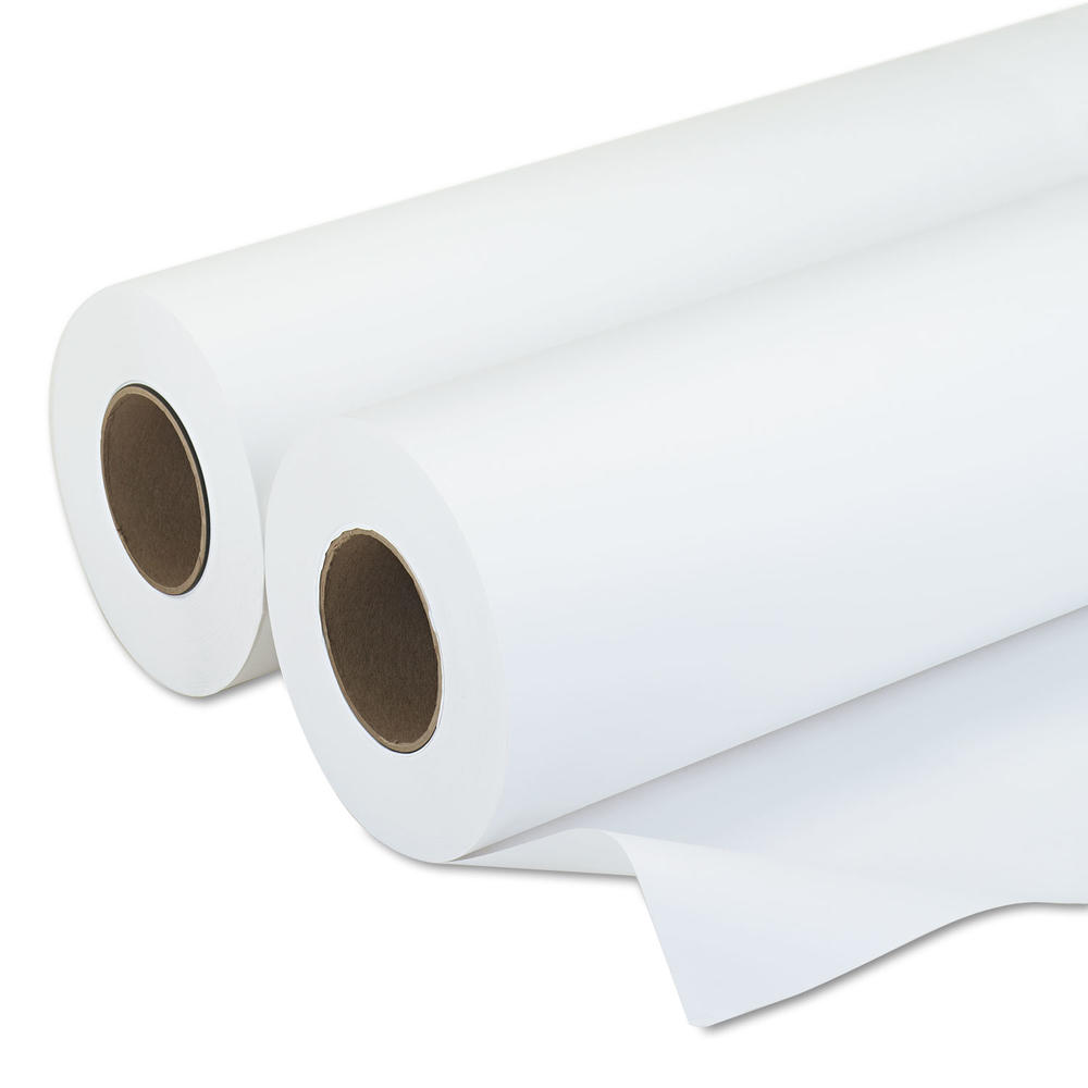 PM Company PMC09130 Amerigo Wide-Format Paper, 20 lbs., 3" Core, 30"x500 ft, White, 2/Carton