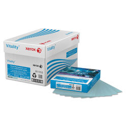 Xerox Multipurpose Colored Paper, 8 1/2" x 11", 20 Lb., Blue, Ream Of 500 Sheets