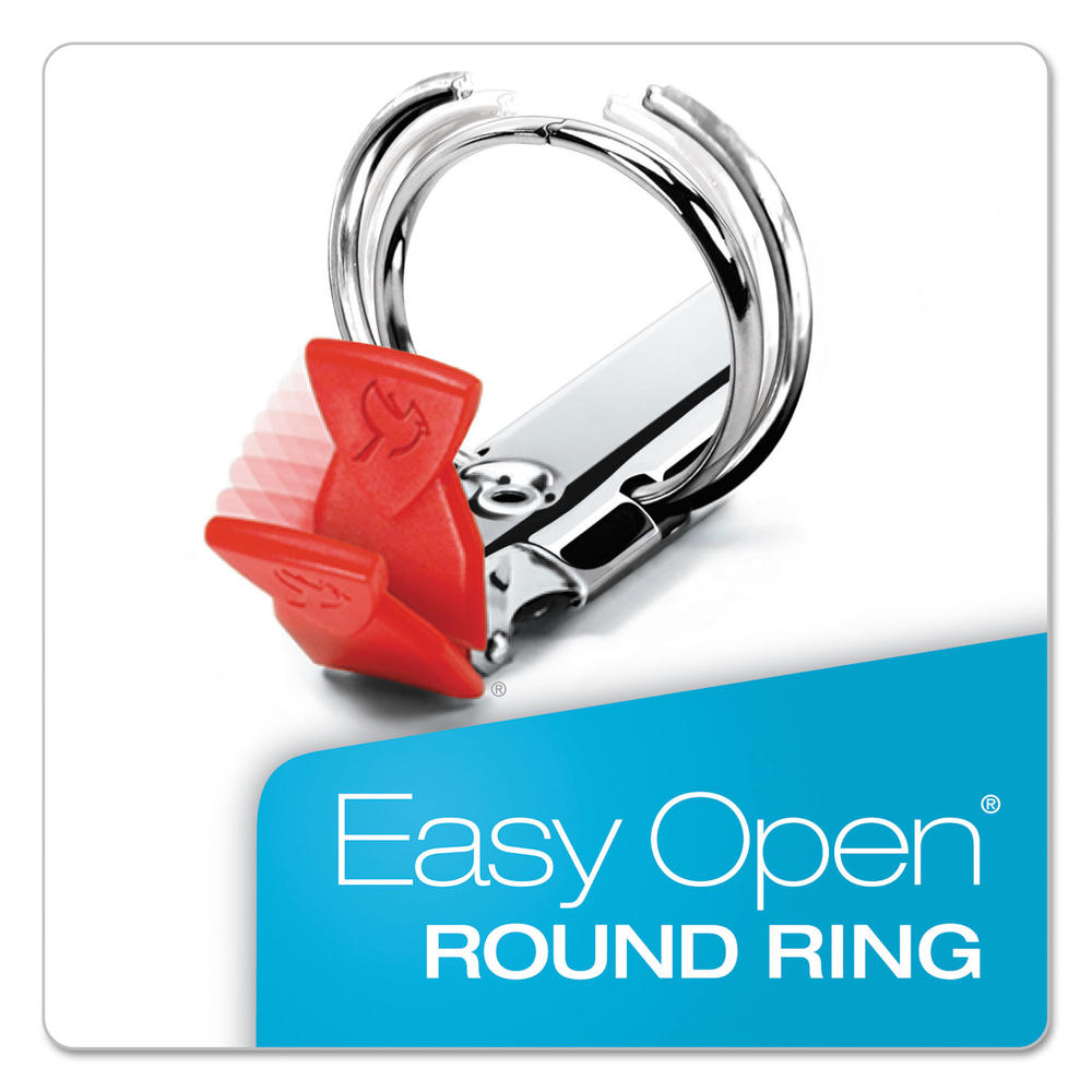 Cardinal Supplies CRD18818 Cardinal Premier Easy Open Locking Round Ring Binder, 1" Cap, 11 x 8 1/2, Red