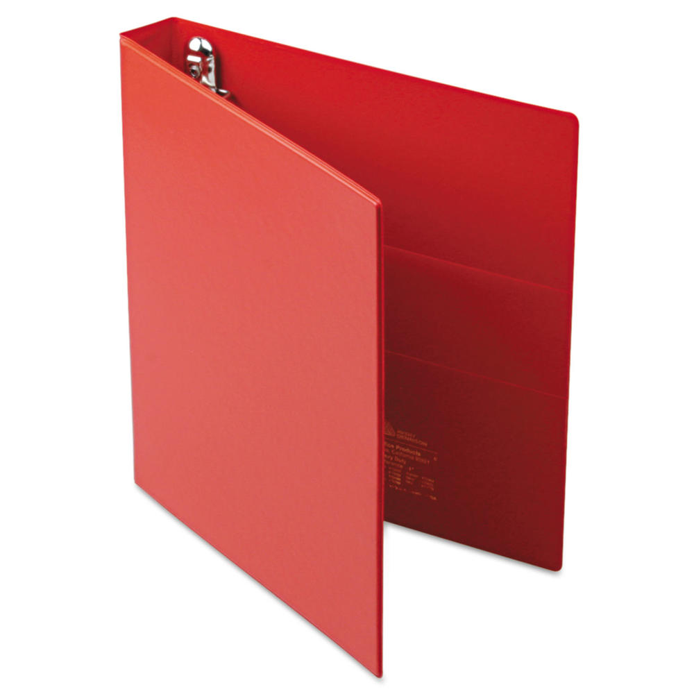 Avery AVE79589 Heavy-Duty Binder with One Touch EZD Rings, 11 x 8 1/2, 1" Capacity, Red