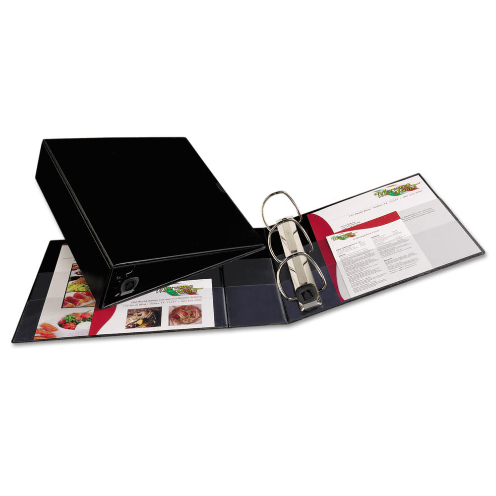 Avery AVE79983 Heavy-Duty Binder with One Touch EZD Rings, 11 x 8 1/2, 3" Capacity, Black