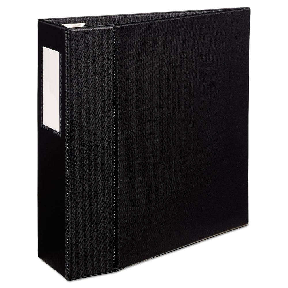 Avery AVE79994 Heavy-Duty Binder with One Touch EZD Rings, 11 x 8 1/2, 4" Capacity, Black
