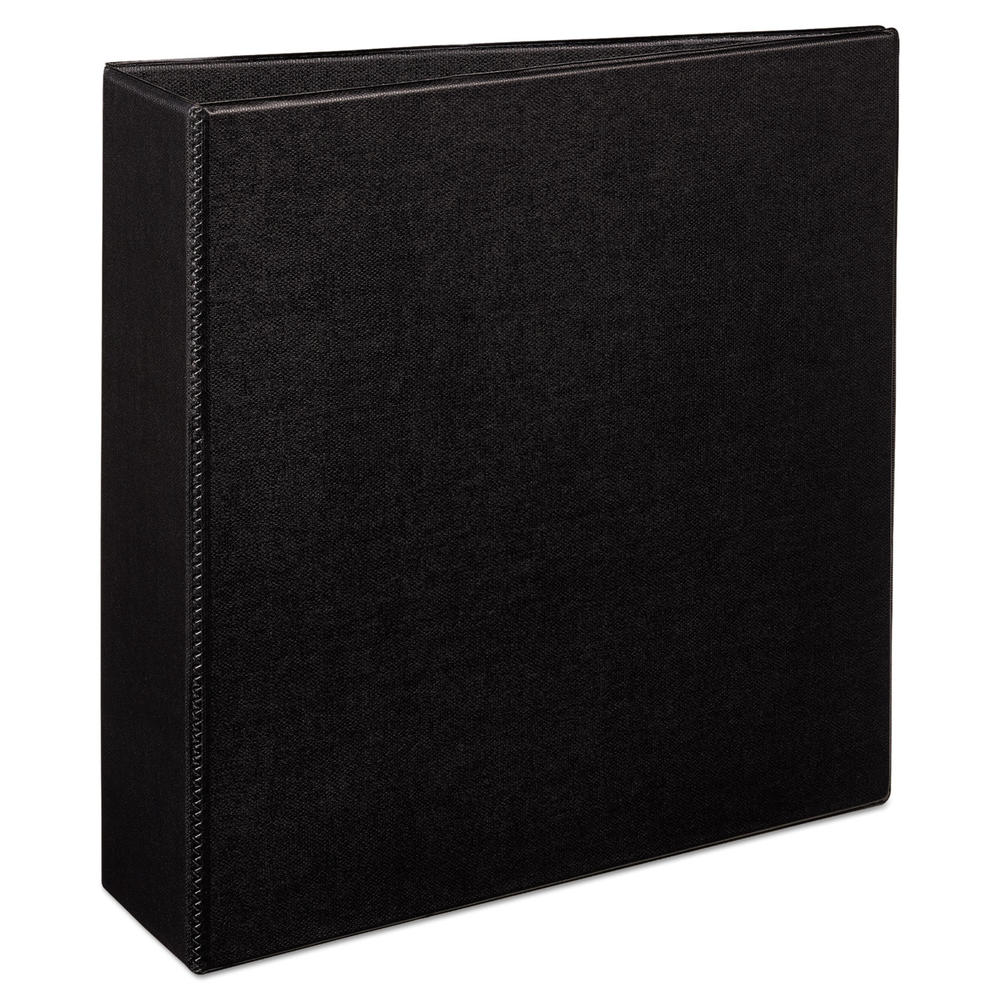 Avery AVE07701 Durable Binder with Two Booster EZD Rings, 11 x 8 1/2, 3", Black