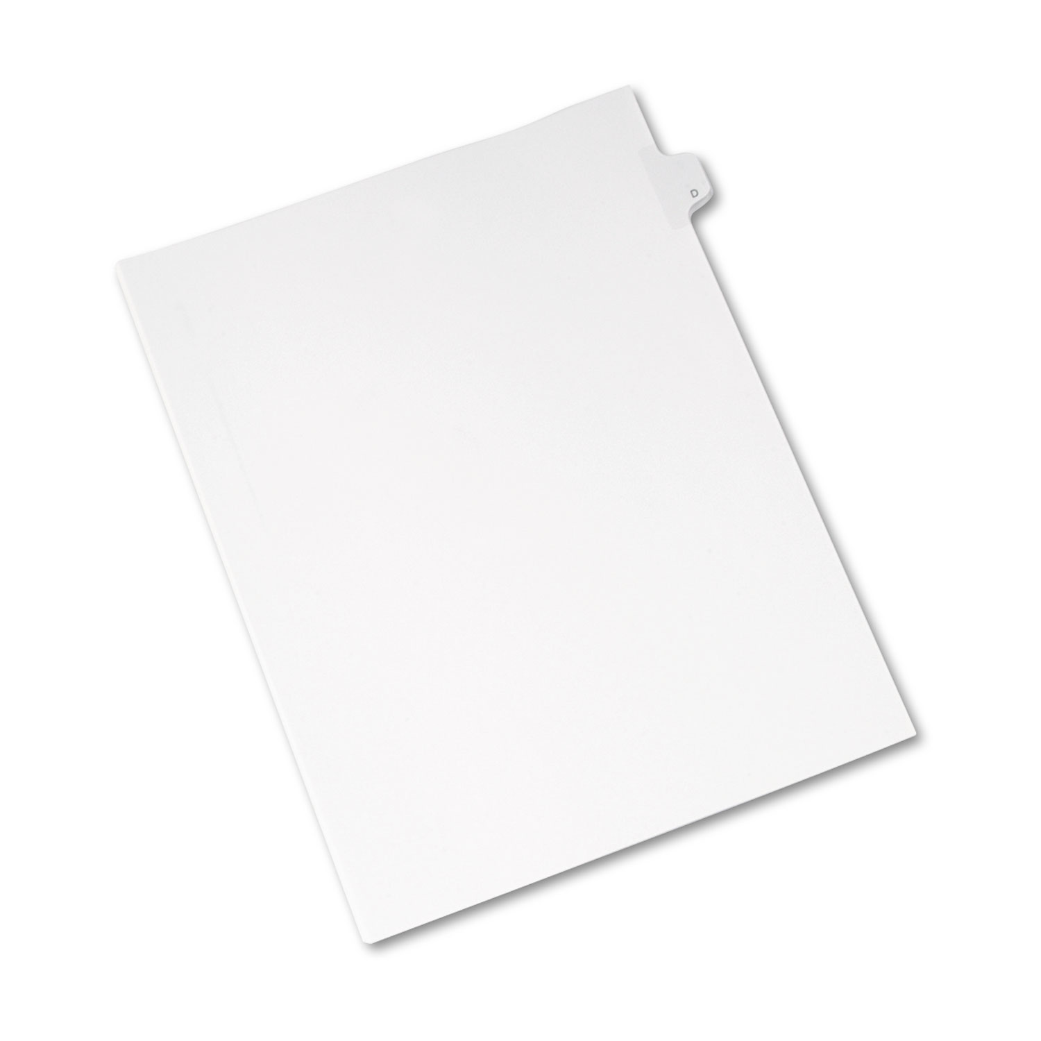 Avery AVE82166 Allstate-Style Legal Exhibit Side Tab Divider, Title: D, Letter, White, 25/Pack