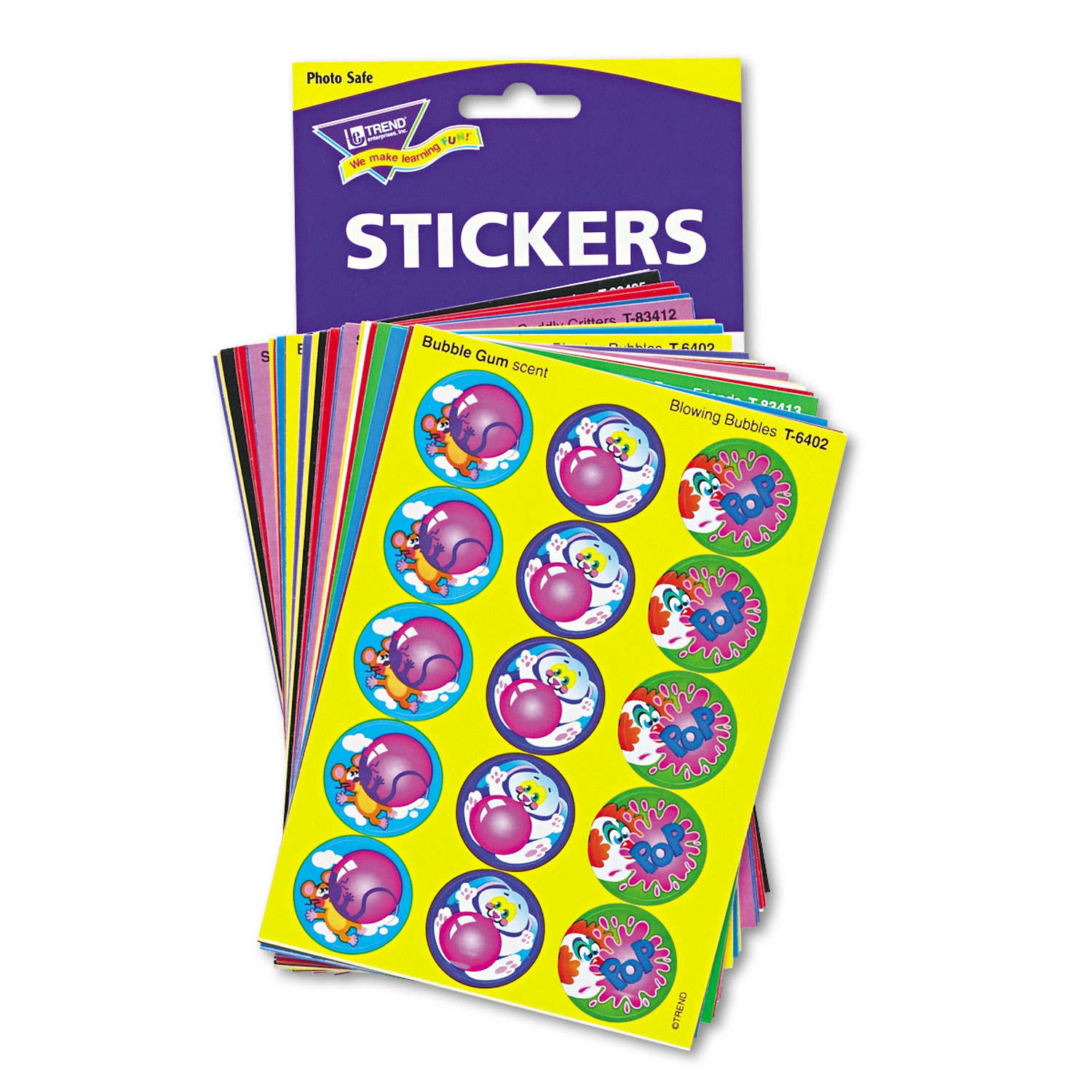 TEPT089 TREND Stinky Stickers Variety Pack, General Variety, 480/Pack
