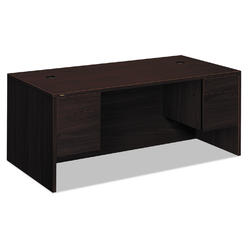 HON 10500 Series 3/4-Height Double Pedestal Desk, 72w x 36d x 29-1/2h, Mahogany