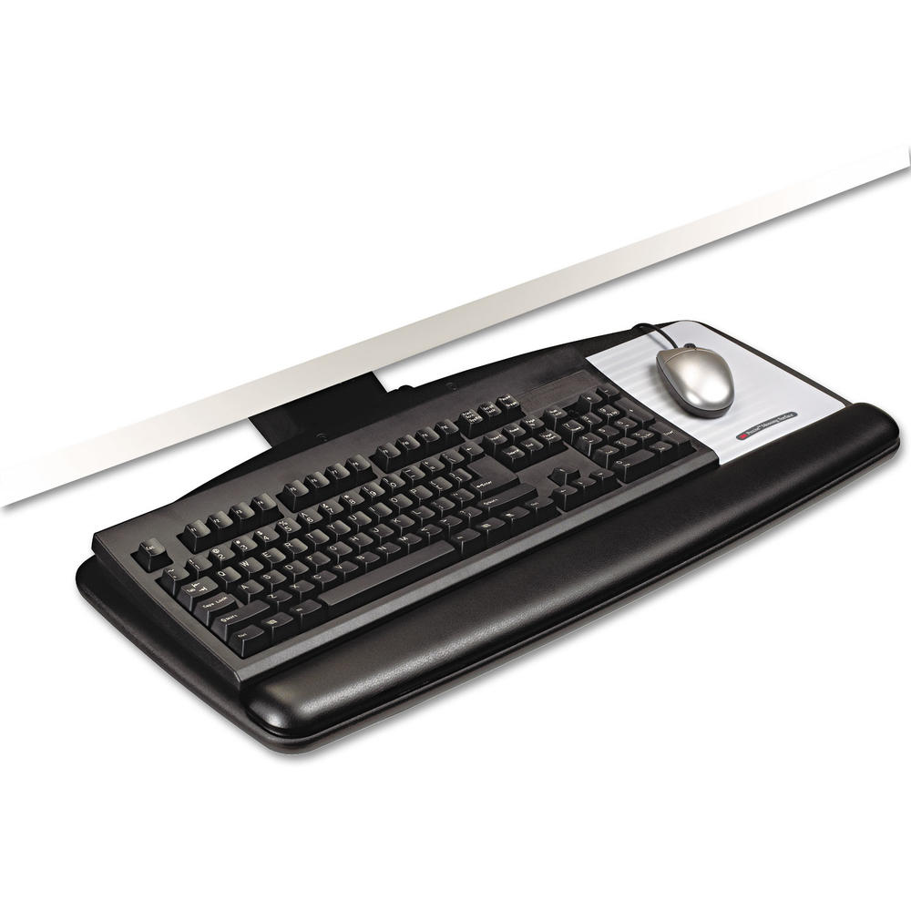 3M MMMAKT90LE ™ Easy Adjust Keyboard Tray, Standard Platform, 23" Track, Black