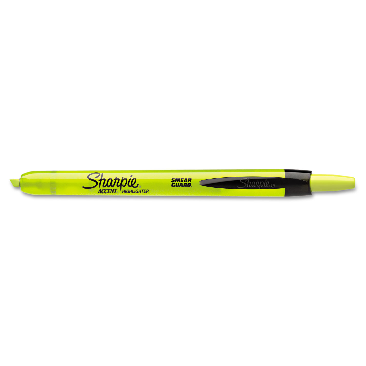 Sharpie SAN28025  Accent Retractable Highlighters, Chisel Tip, Fluorescent Yellow, Dozen