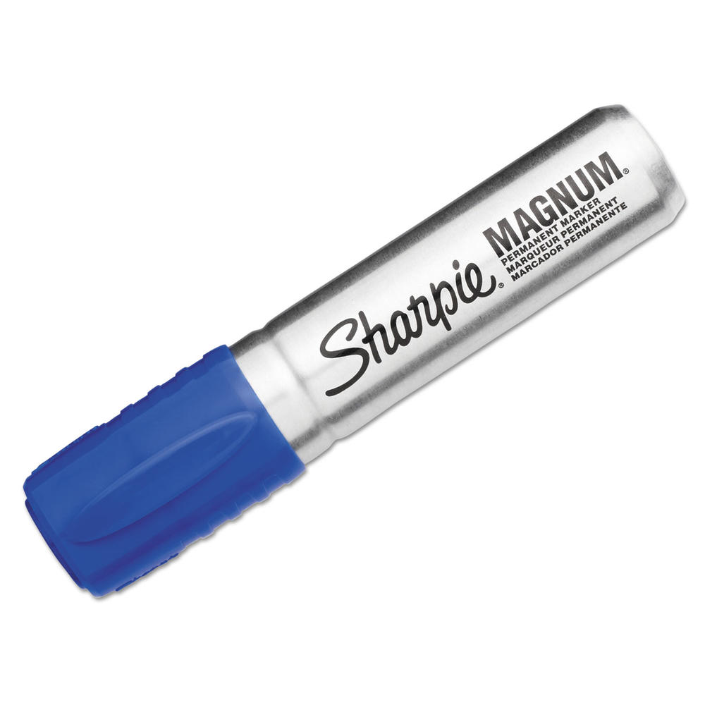 Sharpie SAN44003  Magnum Oversized Permanent Marker, Chisel Tip, Blue