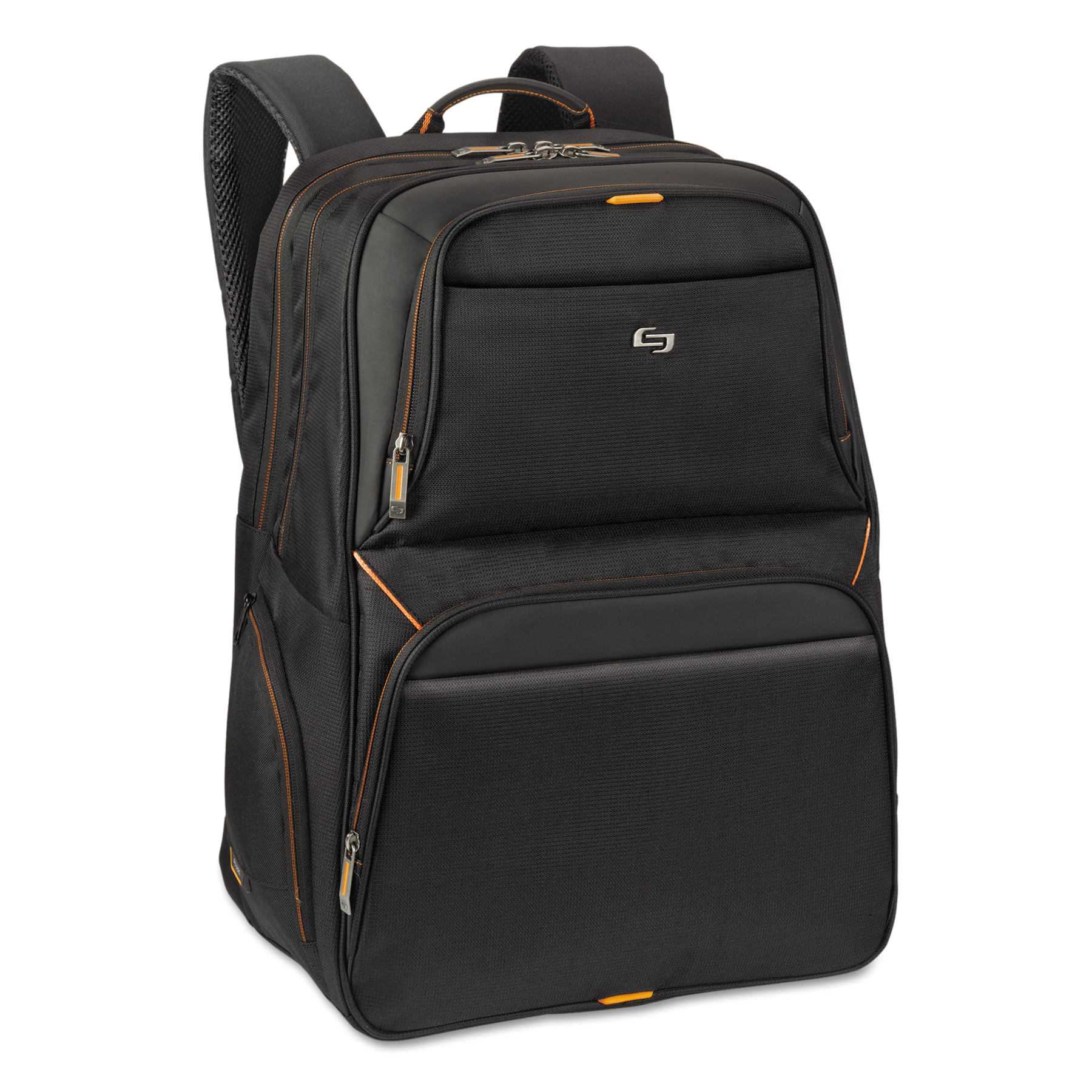 Solo Urban Backpack  17.3"  11 3/4 X 8 X 17 1/2  Black/orange
