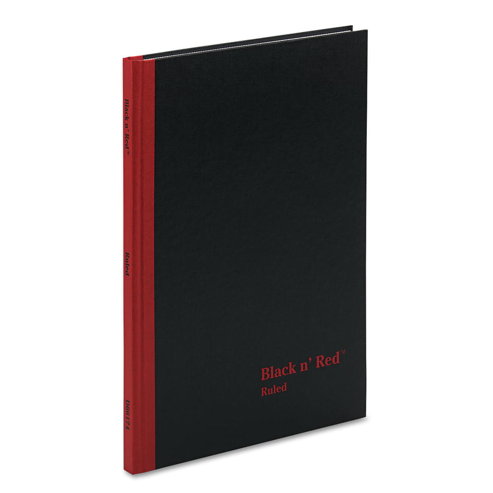 Black n' Red JDKD66174 Casebound Notebook, Legal Rule, 11 3/4 x 8 1/4, White, 96 Sheets