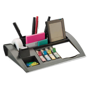 Postit MMMC50 Notes Dispenser with Weighted Base, Plastic, 10 1/4" x 6