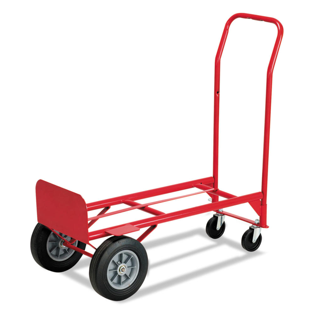 Safco SAF4086R Two-Way Convertible Hand Truck, 500-600lb Capacity, 18w x 51h, Red