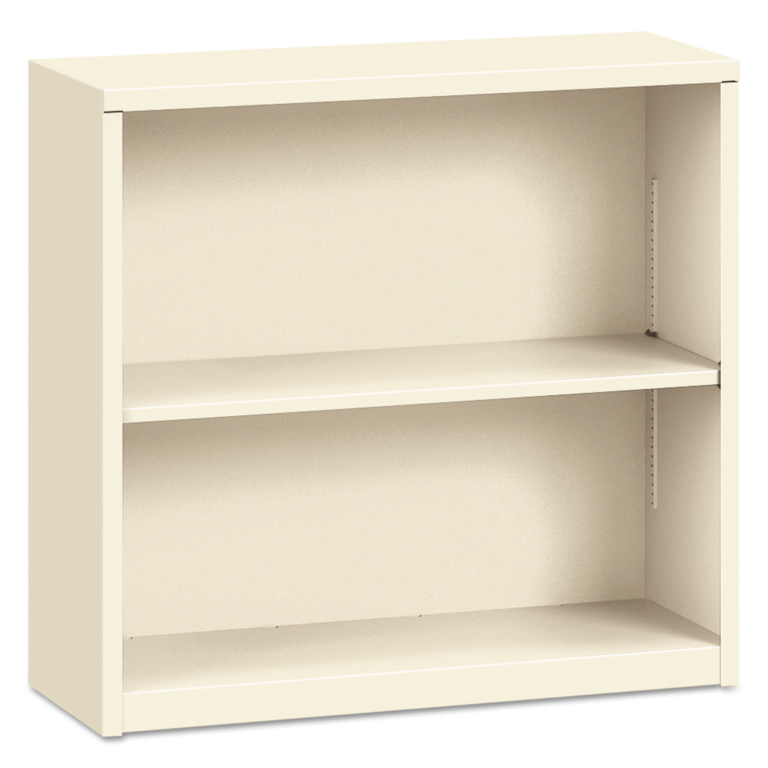 Hon Metal Bookcase Two Shelf 34 1 2w, Two Shelf Bookcase