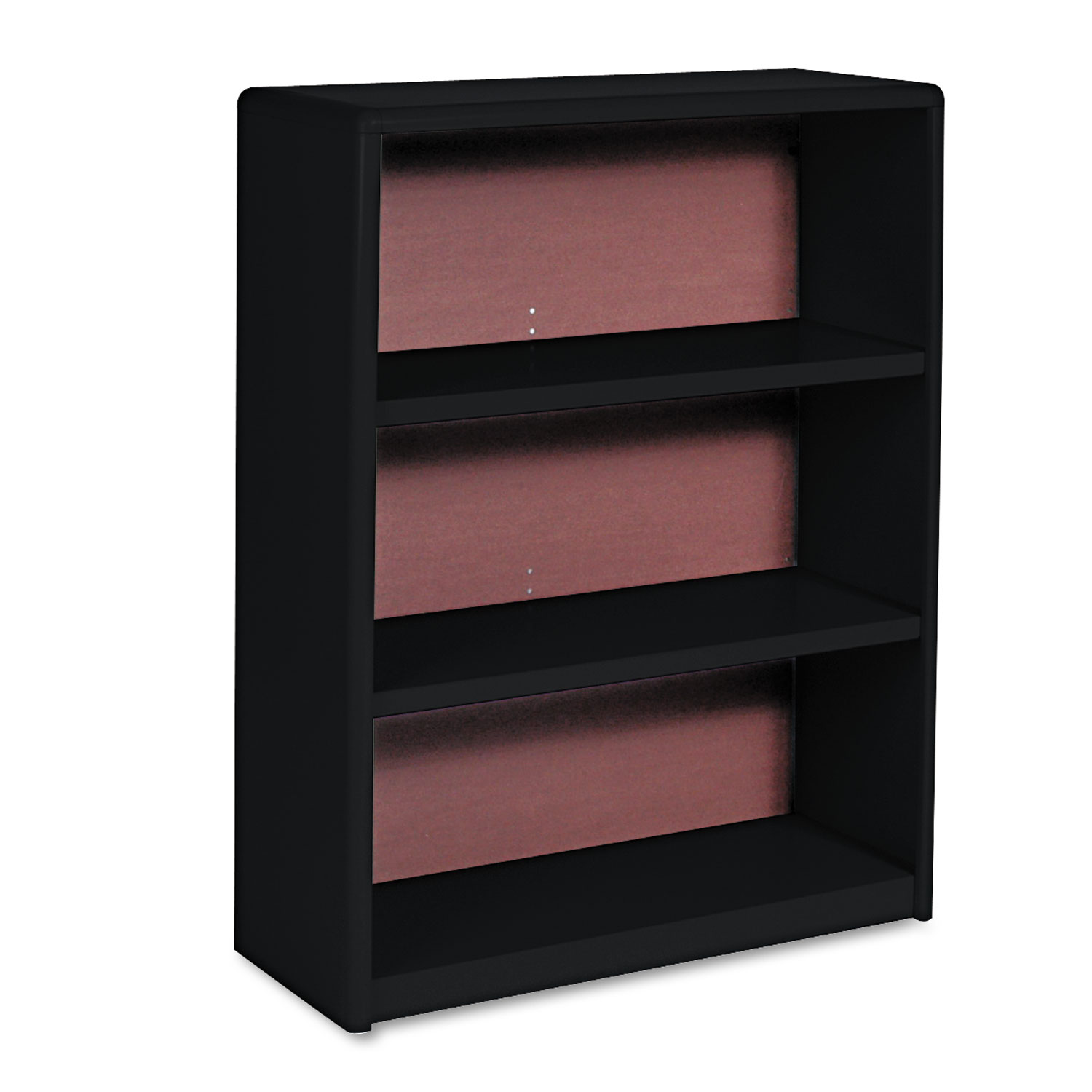 Safco Value Mate Series Metal Bookcase, Three-Shelf, 31-3/4w x 13-1/2d x 41h, Black