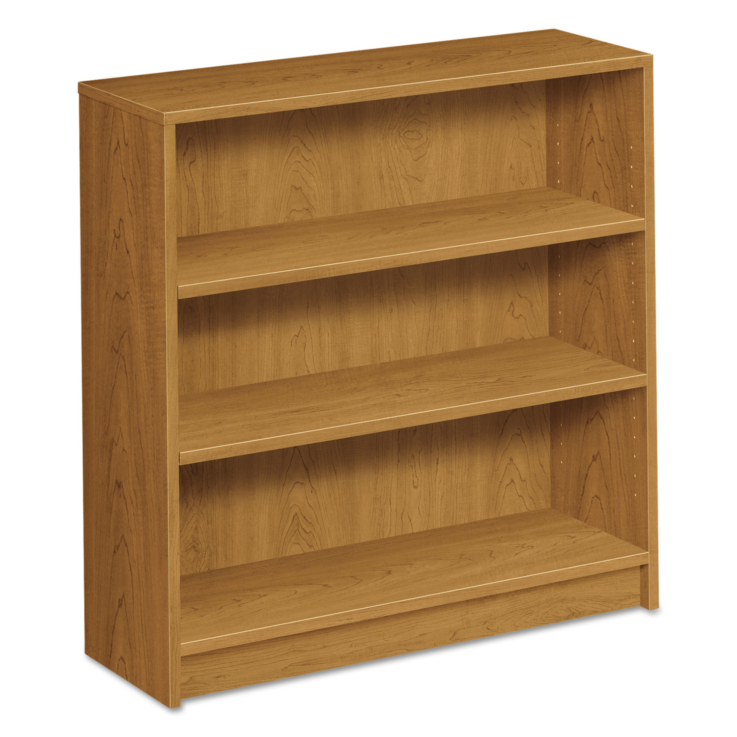 HON 1870 Series Bookcase, Three Shelf, 36w x 11 1/2d x 36 1/8h, Harvest