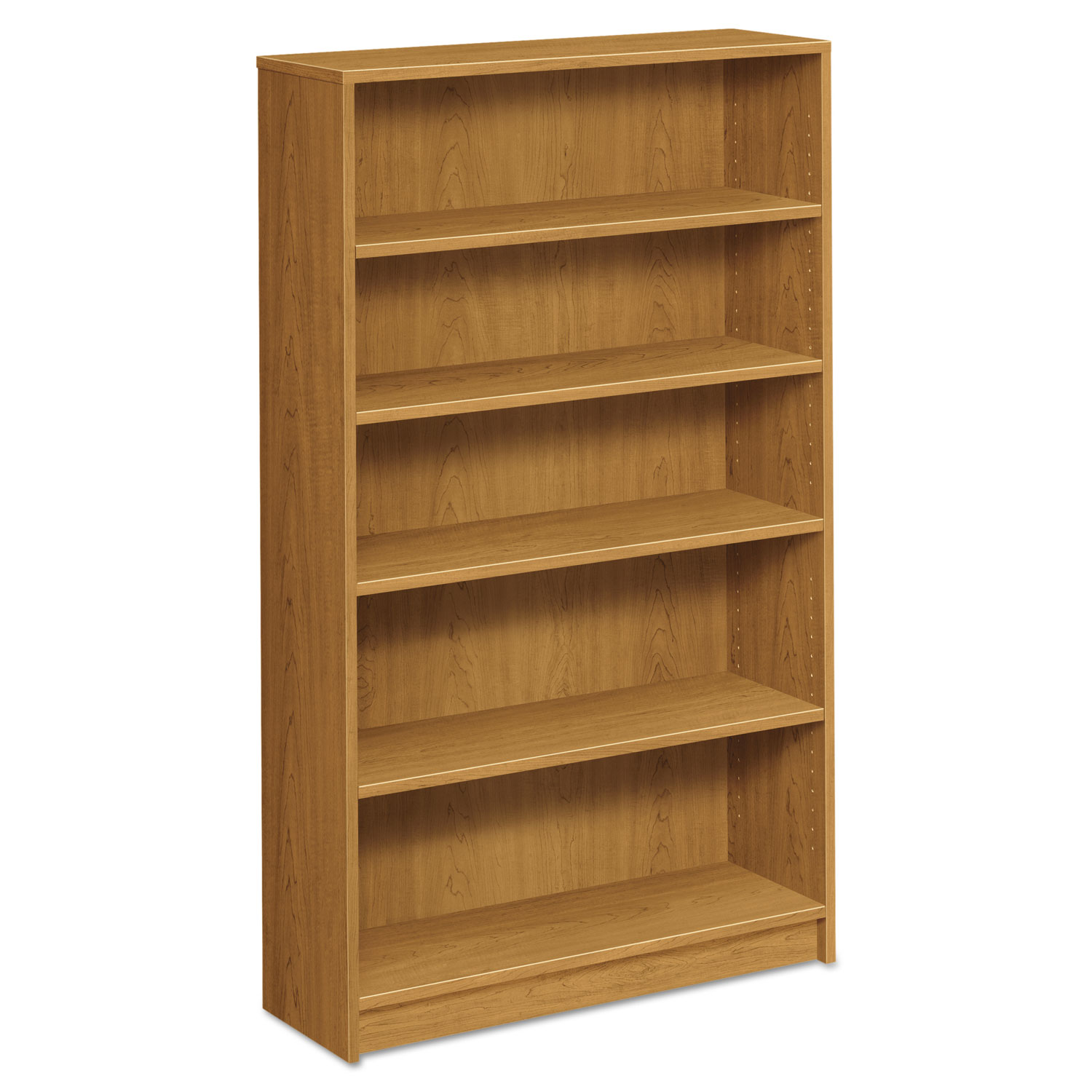 HON 1870 Series Bookcase, Five Shelf, 36w x 11 1/2d x 60 1/8h, Harvest