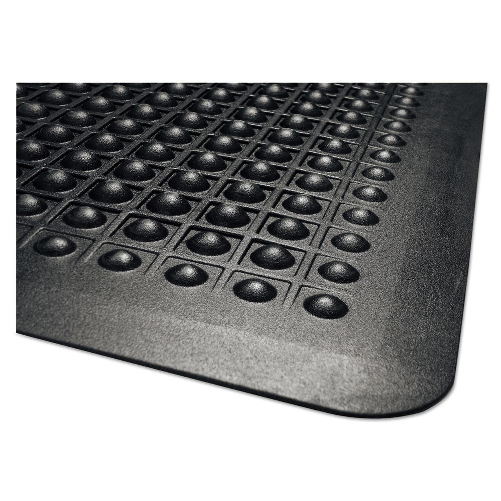Guardian Mats Flex Step Rubber Anti-Fatigue Mat, Polypropylene, 24 x 36, Black