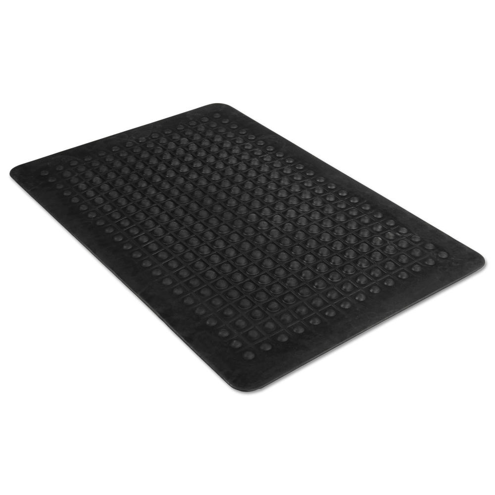 Guardian Mats Flex Step Rubber Anti-Fatigue Mat, Polypropylene, 24 x 36, Black