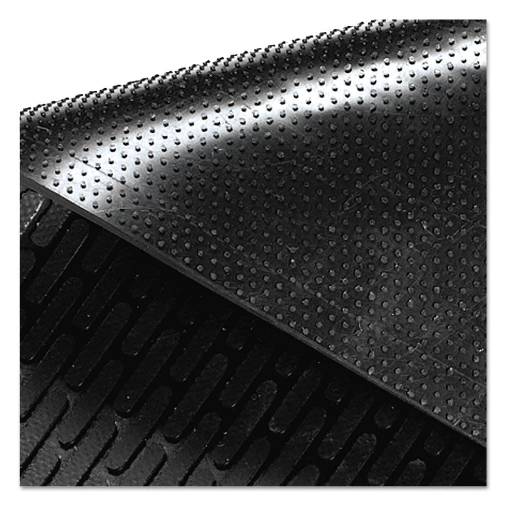 Guardian Mats Clean Step Outdoor Rubber Scraper Mat, Polypropylene, 48 x 72, Black