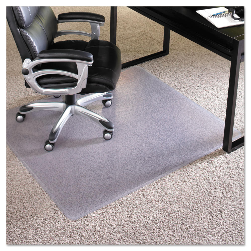 E.S. Robbins 46x60 Rectangle Chair Mat, Performance Series AnchorBar for Carpet up to 1"