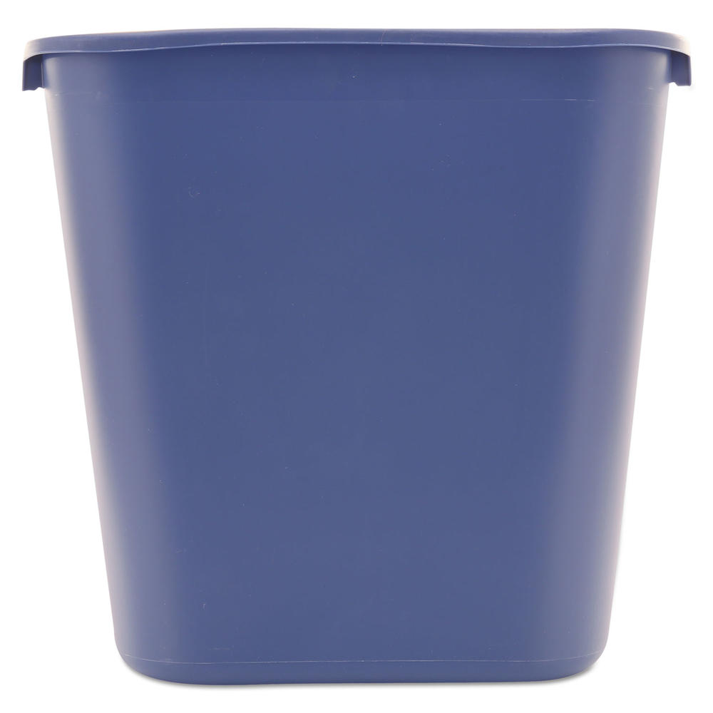 Rubbermaid RCP356973BE Commercial Untouchable Recycling Container, Square, Plastic, 23gal, Blue