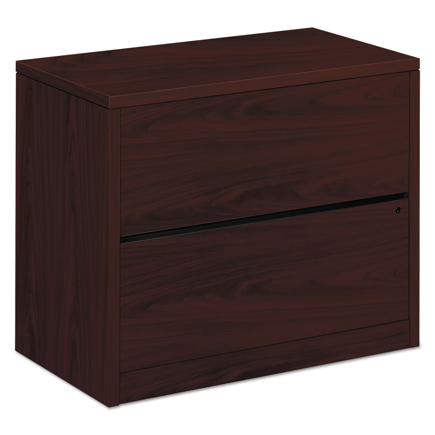 HON  10500 Series Two-Drawer Lateral File, 36w x 20d x 29-1/2h, Mahogany