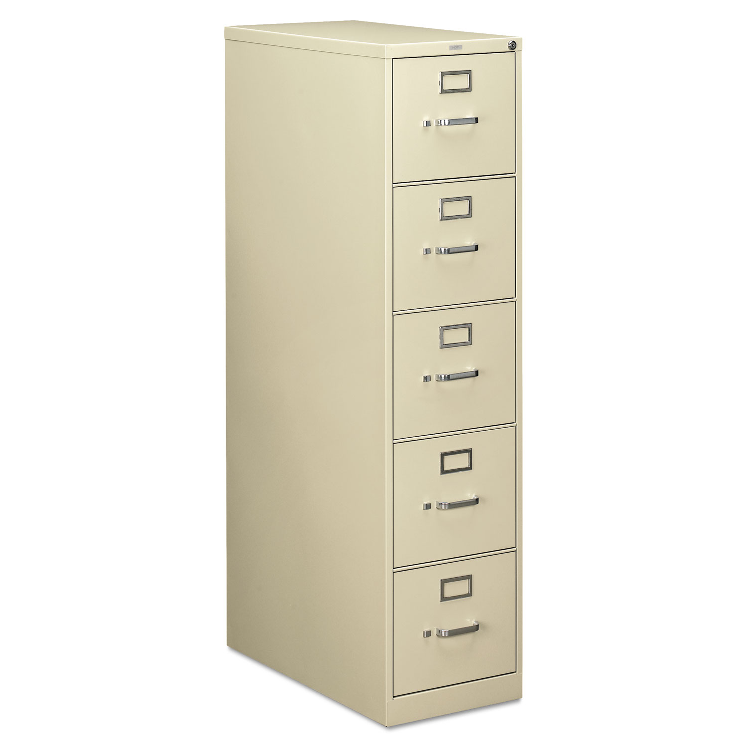 HON  210 Series Five-Drawer, Full-Suspension File, Letter, 28-1/2d, Putty