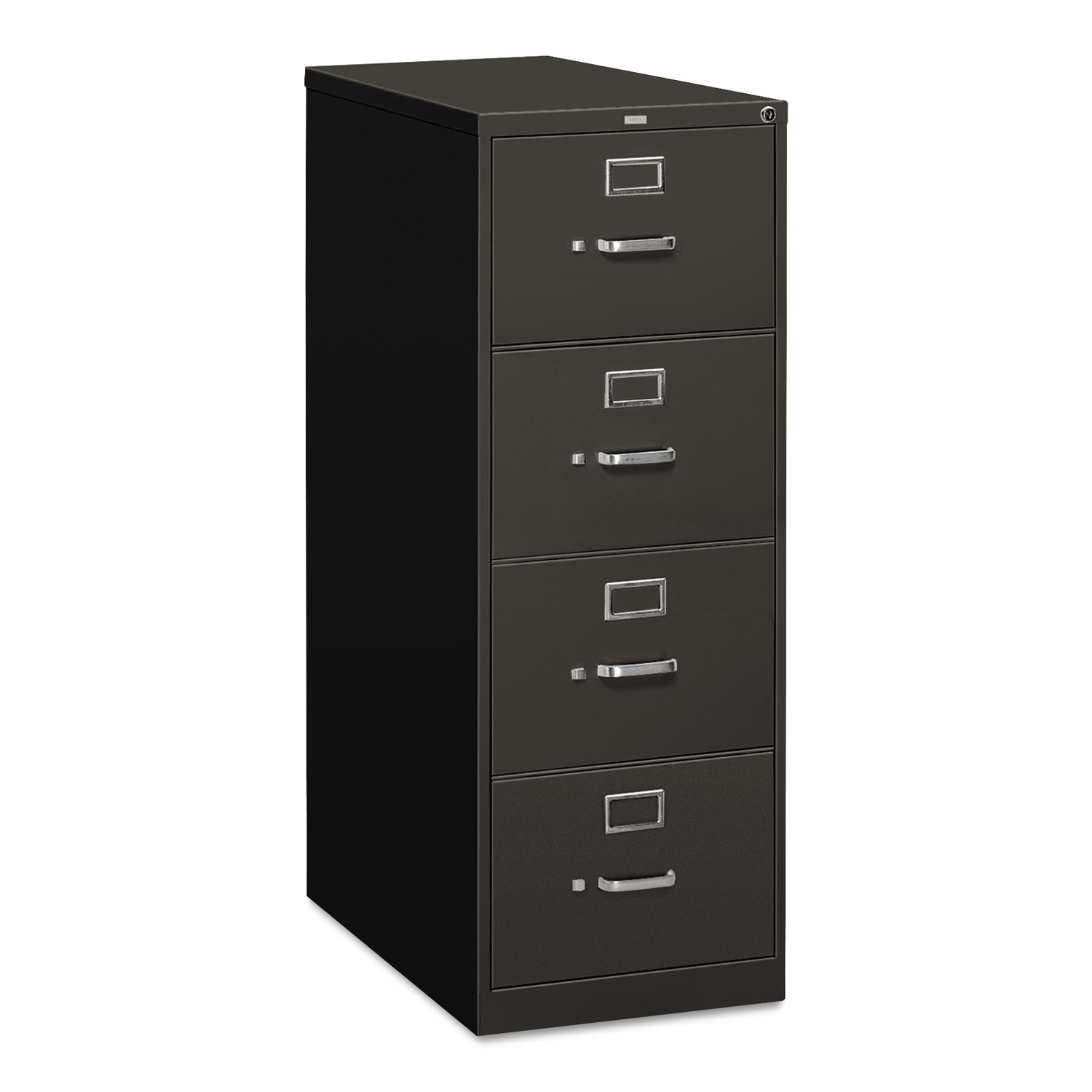 HON 310 Series Four-Drawer, Full-Suspension File, Legal, 26-1/2d, Charcoal