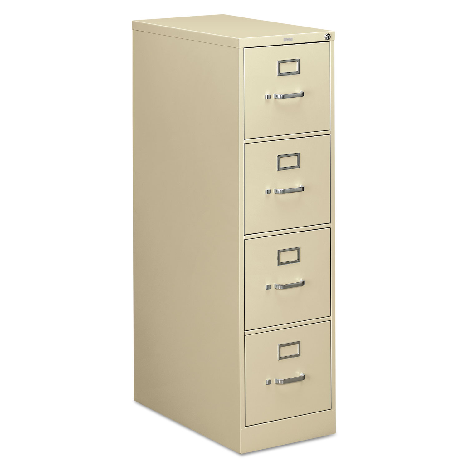 HON 310 Series Four-Drawer, Full-Suspension File, Letter, 26-1/2d, Putty