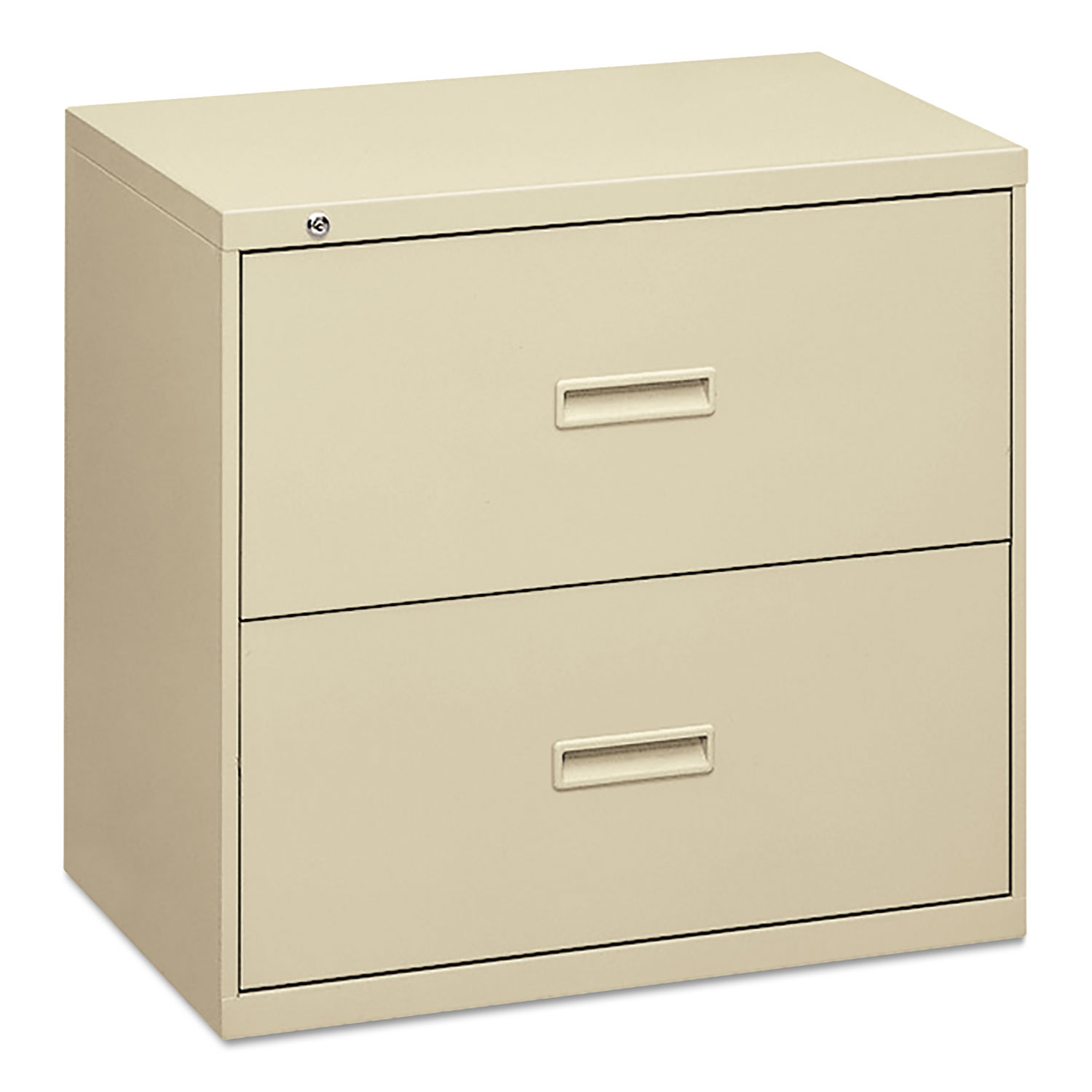 Basyx 400 Series Two-Drawer Lateral File, 30w x 19-1/4d x 28-3/8h, Putty