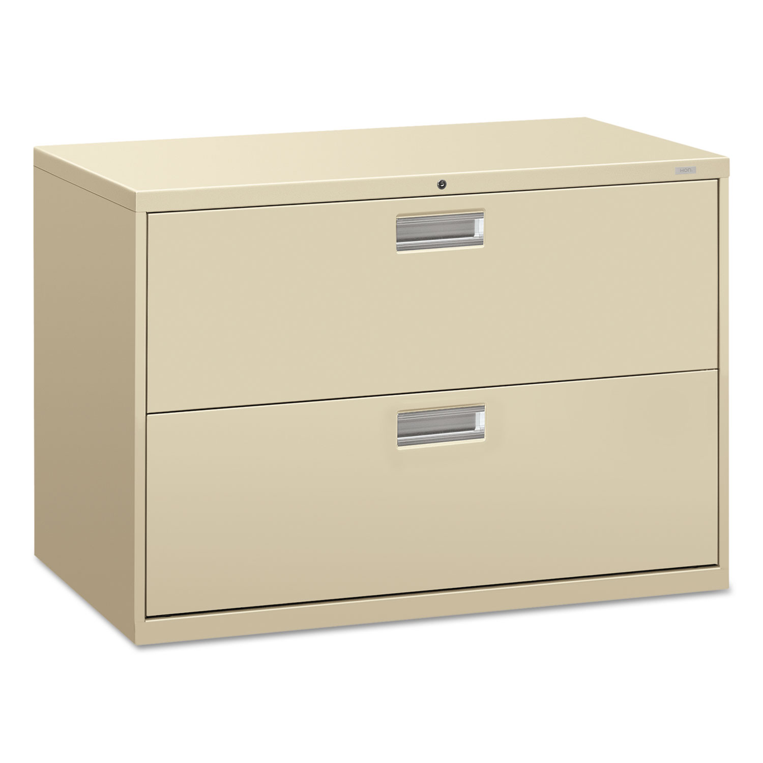 HON 600 Series Two-Drawer Lateral File, 42w x 19-1/4d, Putty